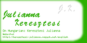 julianna keresztesi business card